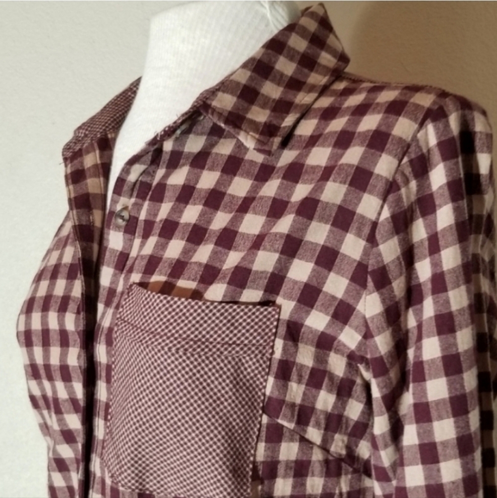 Hem & Thread 2 for $25 Shirts Burgundy Size S - Picture 9 of 13